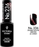 Victoria Vynn – Salon Gelpolish 236 Cat Eye Zircon – Cat Eye Rood - rode metallic gel polish - gellak - lak - glitter - glitters - nagels - nagelverzorging - nagelstyliste - uv / led - nagelstylist - callance