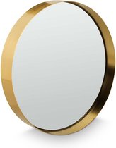 vtwonen Miroir Rond à Suspendre - Décoration de la Maison - Or Profond - 30cm