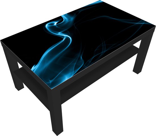 thumbnail: Ronde Salontafel Marmerlook 80cm - Wit Met Zilveren Poten