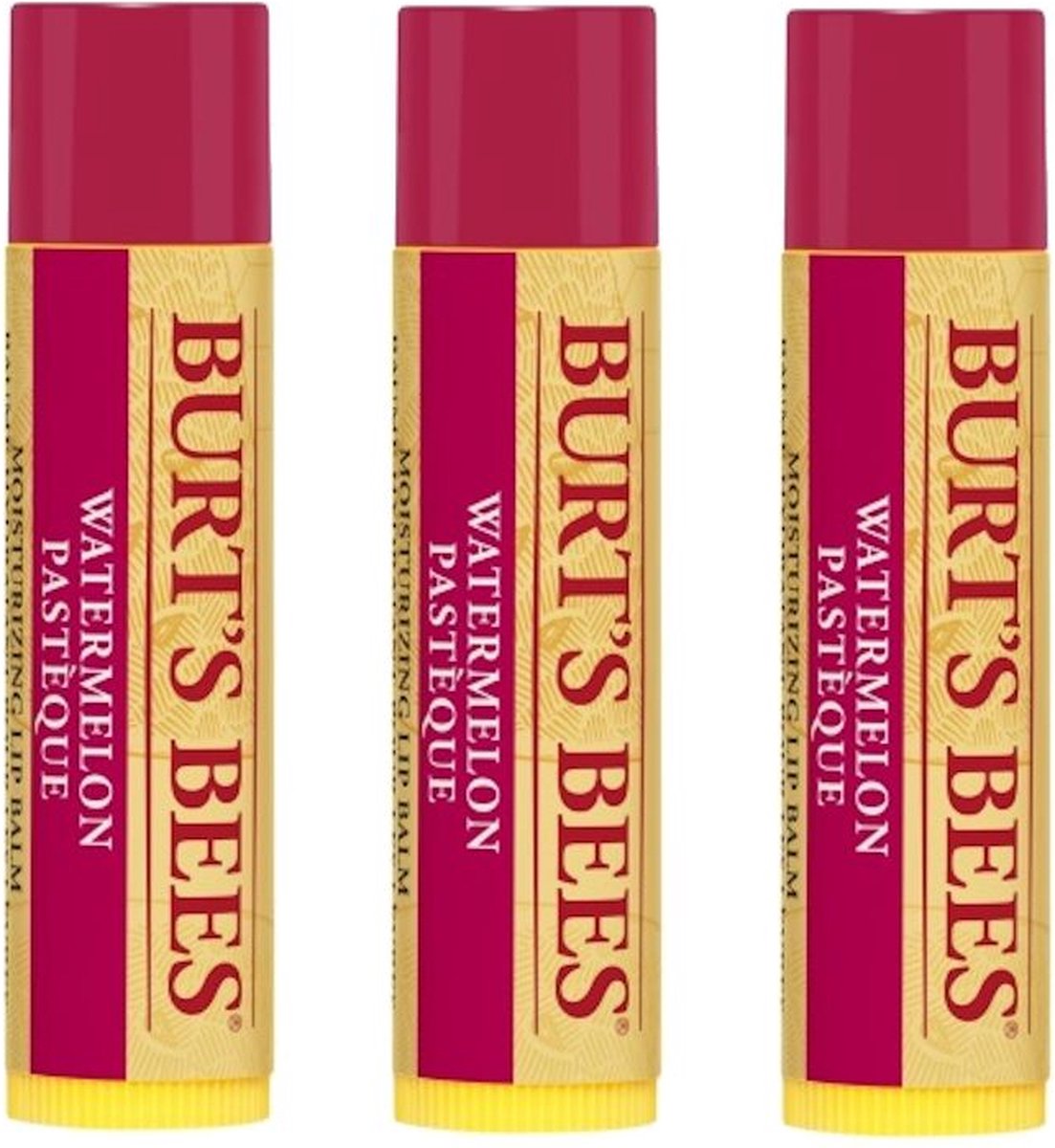 BURT'S BEES - Lip Balm Watermelon - 3 Pak