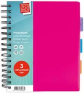 Soho Projectboek A5 3tabs 200vel - Pink Roze - Gratis Verzonden