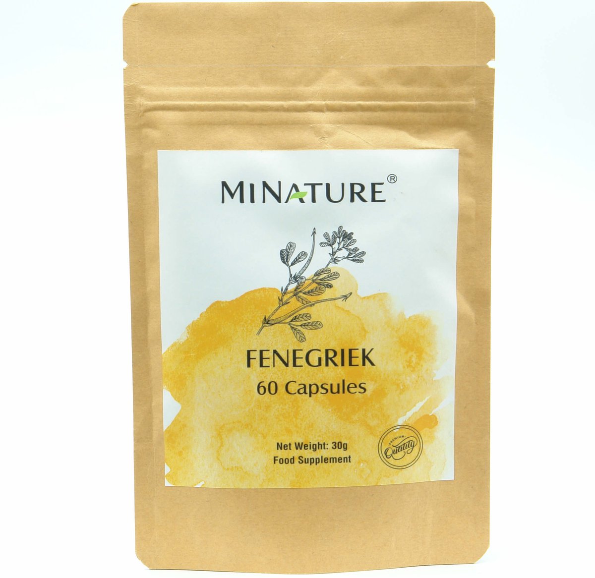 Goedkoopste Fenegriek Capsules 60 stuks - 450mg Poeder van Fenugreek per Vega Capsule - 100 Plantaardig