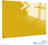 Whiteboard Glas Solid Canary Yellow 60x90 cm | sam creative whiteboard | White magnetic whiteboard | Glassboard Magnetic