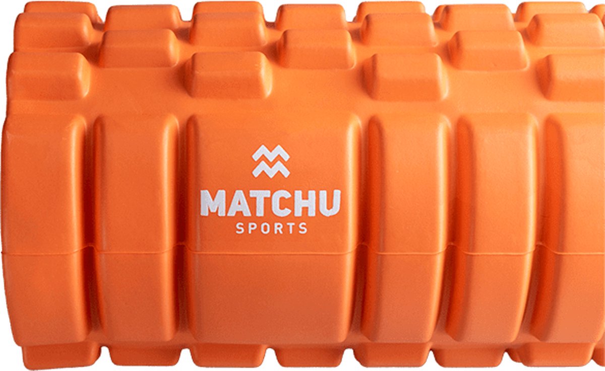 Matchu Sports - Foam roller - Foamroller - Bindweefselmassage - Massage roller - 33 cm - Hard - Oranje thumbnail 5