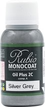 Rubio Monocoat Oil Plus 2C - Ecologische Houtolie in 1 Laag voor Binnenshuis - Silver Grey, 20 ml
