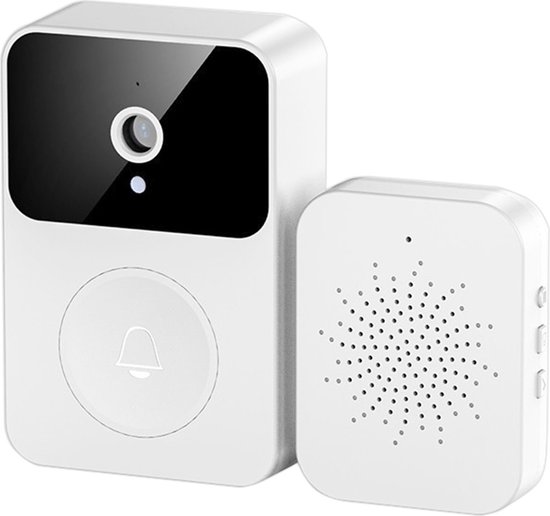 Xd - Smart deurbel - ontvanger binnen - wit - draadloos - met camera -... bol.com