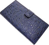 Made-NL Handmade ( Samsung Galaxy S23 Ultra) book case Violet / Zwart imprimé crocodile
