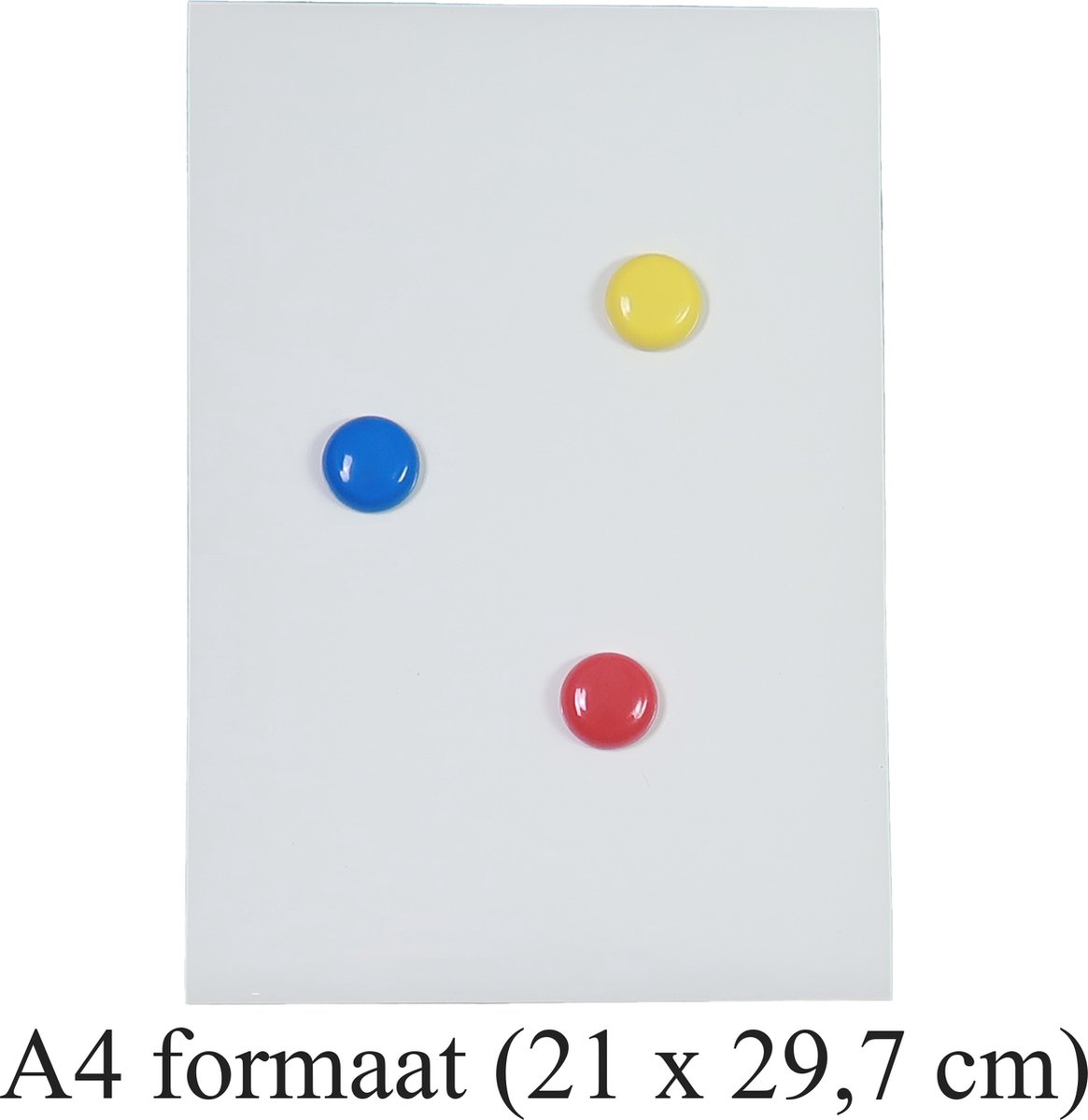 Magnetisch schroefloos whiteboard op A4 formaat - 21 x 29,7 cm
