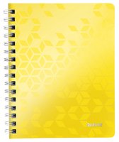 Leitz WOW Notitieboek - A5 - Gelijnd - Spiraalgebonden - PP kaft -geel