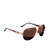 KingSeven Aviator - Trendy Piloten zonnebril met UV400 en polarisatie filter - Rood