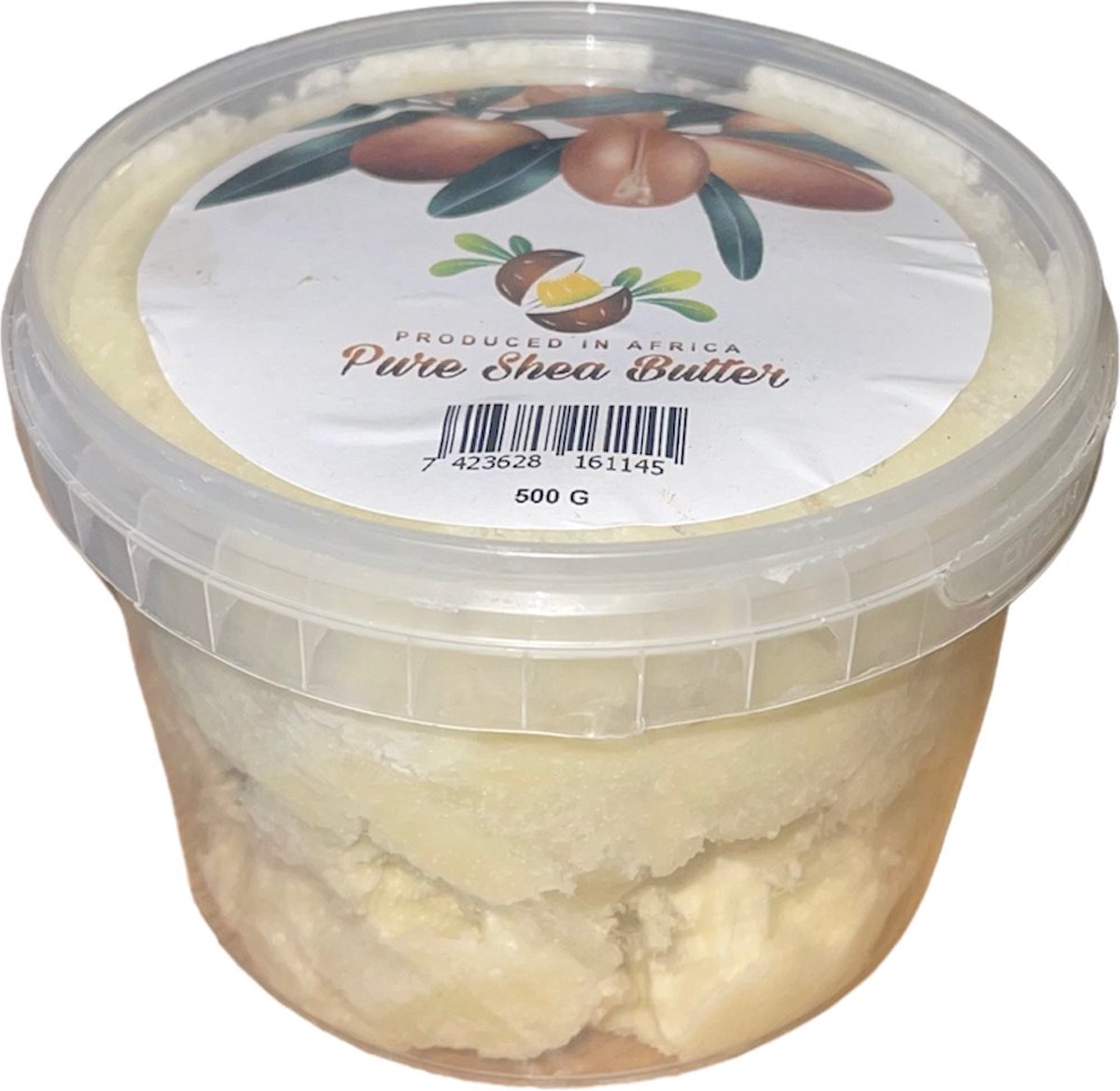 Pure Shea Butter Produced in Africa Ongeraffineerd Vochtinbrengend Lichaamsverzorging Gezichtsverzorging Kariteboter (pure shea boter) 500GRAM