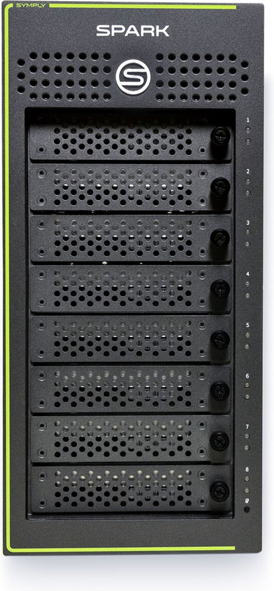 Symply SPARK Desktop 8 Bay Thunderbolt 3 RAID 48TB inc HardCase 5Yr (SY-SYSPK-DX88HDT3048)