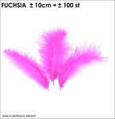 Pluim / Veertjes kleur : fuchsia ± 100 st / ± 10cm [ean=sku©promoballons]