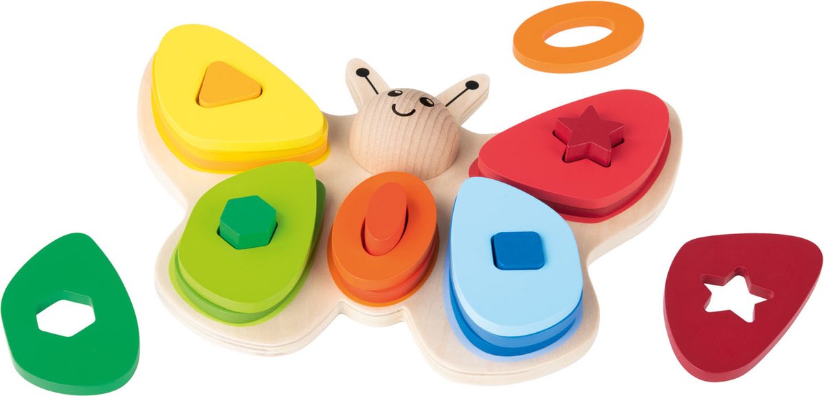 Playtive houten blokken vlinder 17-delig