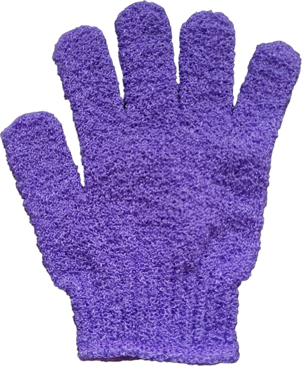 Goedkoopste Scrub handschoenen - scrub washand - scrubhandschoenen - oDaani - Paars