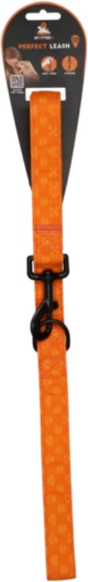 Spotted! PRO hondenlijn – Hondenriem – Muskaton sluiting – Extra D-ring – Waterproof – 120 cm – Oranje