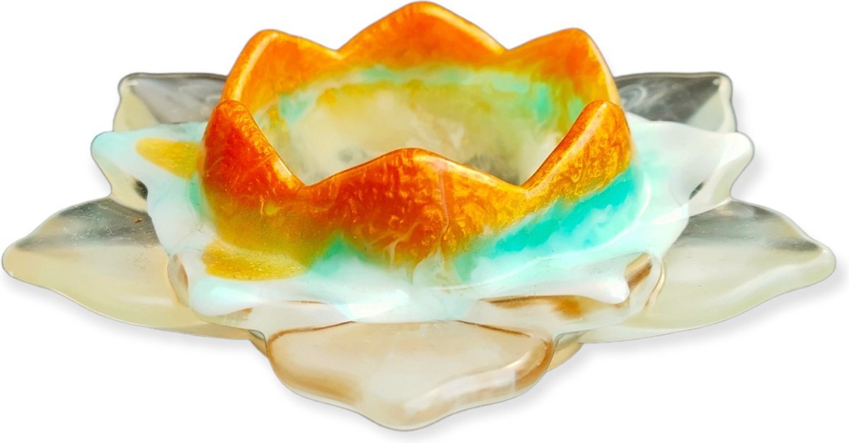 Resin Art JR: Lotus Theelichthouder / Waxinelichtjeshouder / Kaarsenhouder