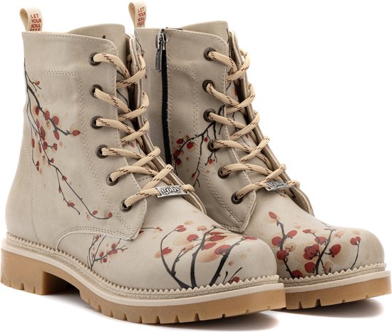 GOBY - Sanko - Bottes pour femmes - Botte - Bottes femmes - Bottes pour femmes - Bottes pour femmes - Bottines - Fait main - Imprimé floral - Taille 39