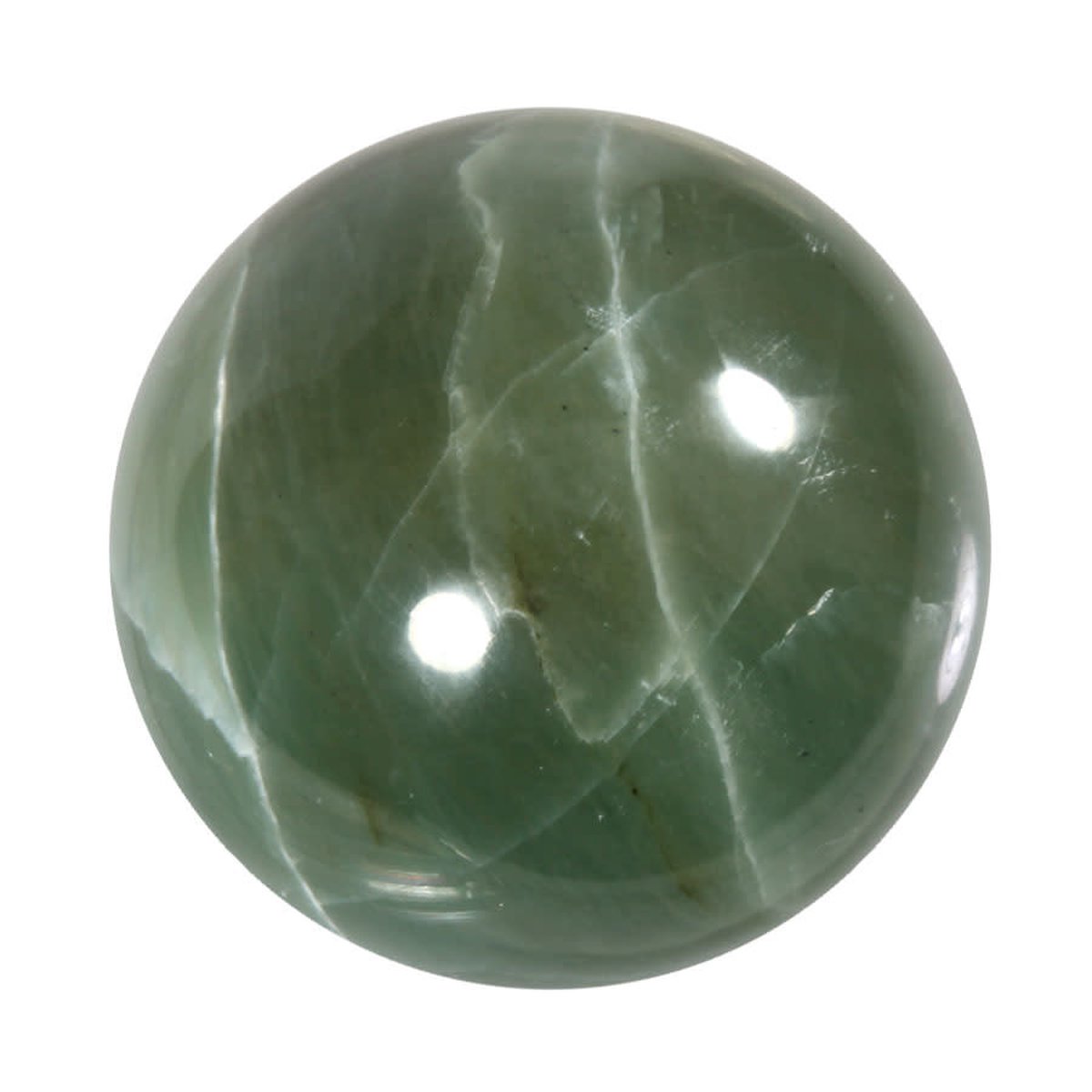 Maansteen (groen) bol 50 - 55 mm