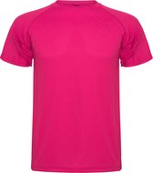 Fuchsia unisex sportshirt korte mouwen MonteCarlo merk Roly maat L