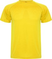 Geel unisex sportshirt korte mouwen MonteCarlo merk Roly maat XXL