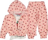 Kinderkleding 3 delige set - sweatshirt - broekje - hoodie - roze - meisje - meisje kleding - maat 80/86 - baby kleding