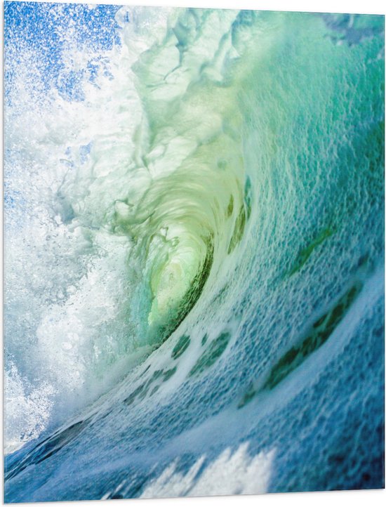 Vlag - Grote Watergolf in de Zee - 75x100 cm Foto op Polyester Vlag