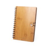 Notitieboek A5 - Notitieboekje - Notitieblok - Schrift - Hardcover - Ringband - Duurzaam - Bamboe