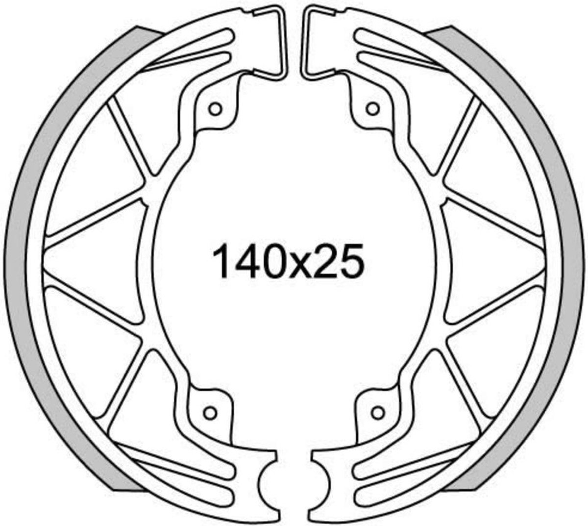 Remsegmentet Newfren GF0268 Piaggio Runner, Hexagon-125/180