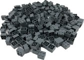 100 Bouwstenen 2x2 | Donkergrijs | Compatibel met Lego Classic | Keuze uit vele kleuren | SmallBricks
