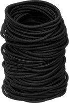 Elastiekjes 20 stuks - Zwarte Haar Elastieken - elastisch - hoge kwaliteit haarelastiekjes - Zwart - Ixen