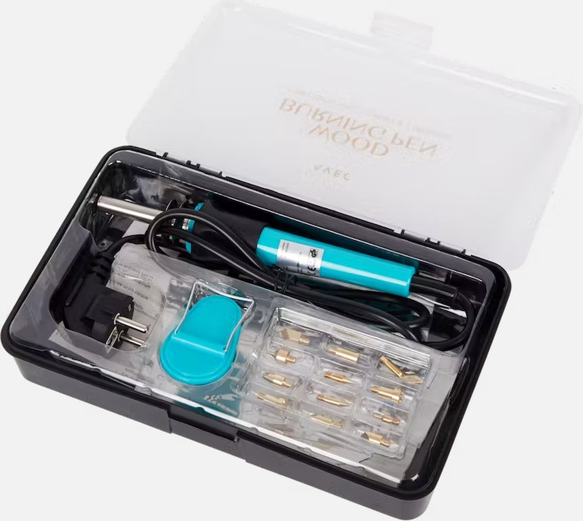 Avec Houtbrandpen Incl. accessoires Wood burning pen bol.