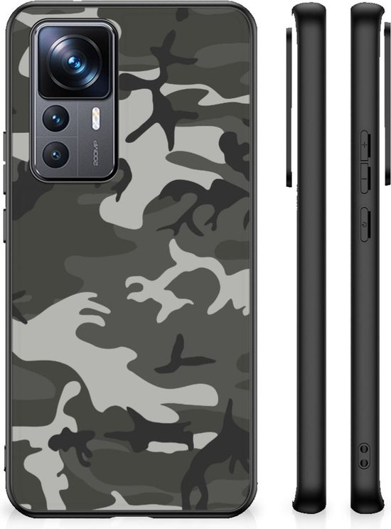 Movilshop Custodia Per Xiaomi 12T / 12T Pro – Design Gotico Corvo E Teschio, Cover In Silicone Trasparente, Flessibile, Made In EU
