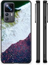 Telefoon Hoesje Xiaomi 12T | 12T Pro TPU Siliconen Hoesje met Zwarte rand Sea in Space