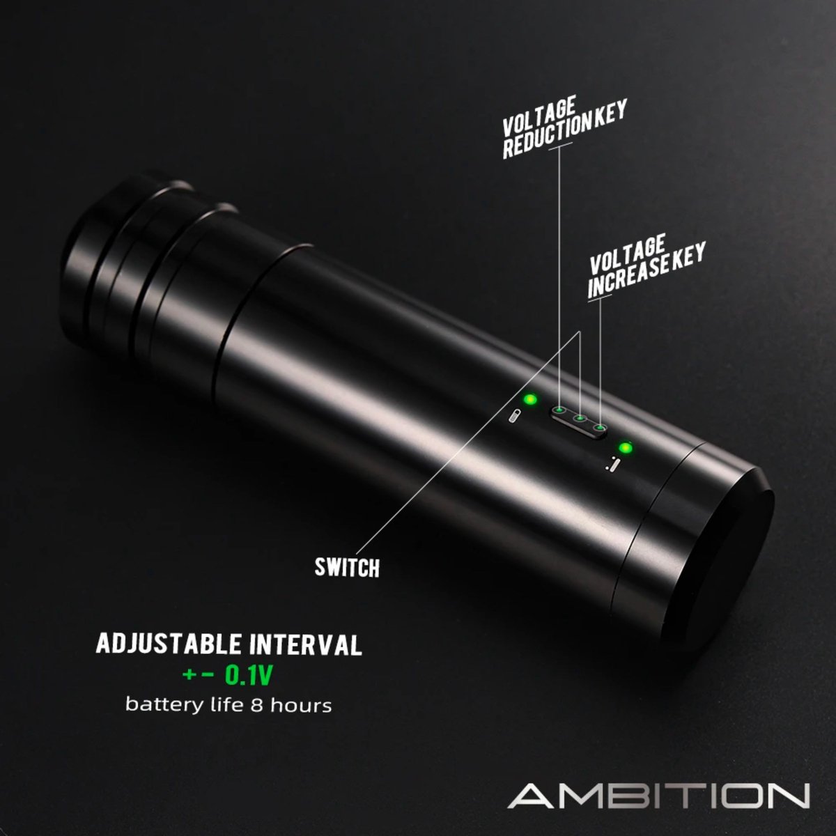 Ambition® Tattoo Machine Draadloze Tattoo Machine Professionele