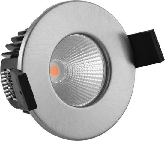 Noxion LED Spot Ember Vuurvast Aluminium 8W 585lm - 927 Zeer Warm Wit | Zaagmaat 73mm - IP65 - Beste Kleurweergave - Dimbaar.