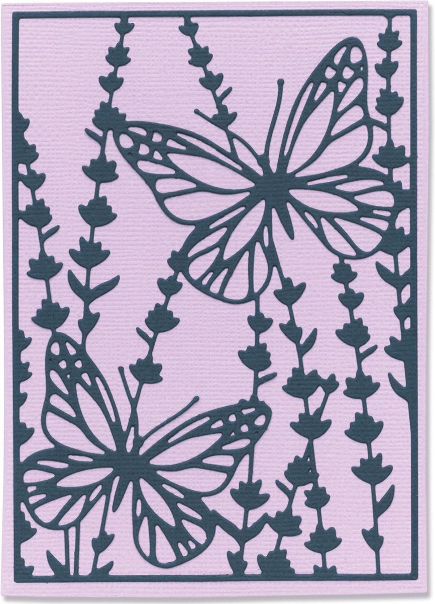 Sizzix Thinlits Die Set Botanical Card Front 2stuks