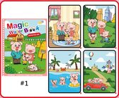 Magische Water Kleurboek voor Kinderen | Herbruikbaar Water Tekening | Kleuren met waterpen | Boerderij dieren