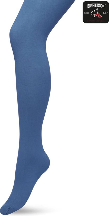 Bonnie Doon Opaque Comfort Panty 70 Denier Blauw Dames maat 40/42 L - Extra brede Comfort Boord - Tekent Niet - Kleedt Mooi af - Mat Effect - Gladde Naden - Maximaal Draagcomfort - Blue Ashes - BN161912.146