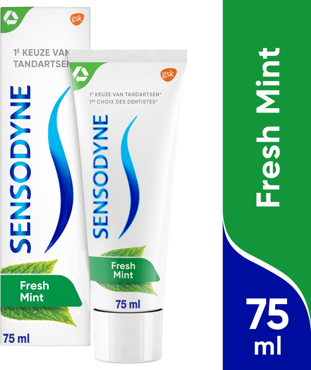 Goedkoopste Sensodyne Freshmint tandpasta voor gevoelige tanden 75ml
