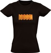 Kaassoufle Dames T-shirt - snack - eten - kaas - krokant - frituur - snackbar