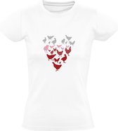 Liefde voor de Kip Dames T-shirt | Kippen | Kippenboer | Boer | Shirt