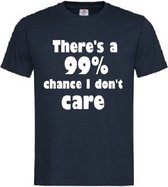 Grappig T-shirt - I don't care - het boeit mij niet - niet interessant - geen interesse - maat 4XL
