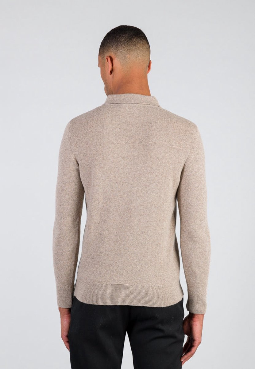 Loop.a Life | CASUAL SOFT POLO SWEATER MEN | Light Brown