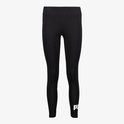 Zwarte PUMA legging met wit PUMA-logo op de linker broekspijp.