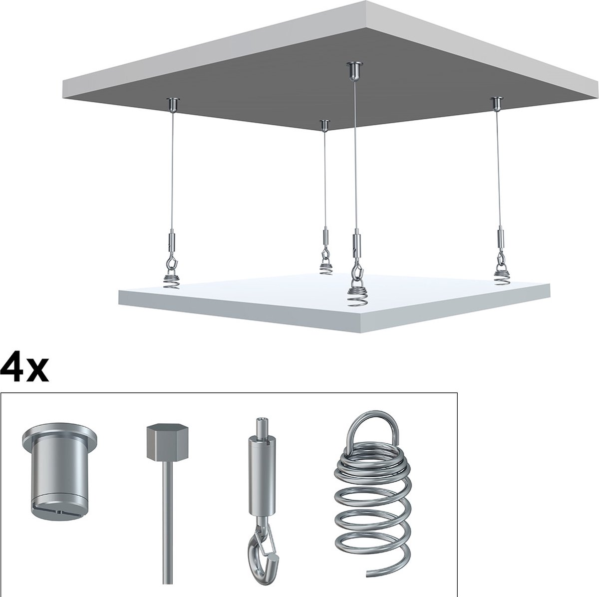 Artiteq Schilderij Ophangsysteem All-in-one Plafond Akoestiek Met Plafondbevestiging