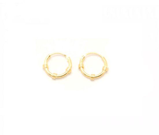 Bijoutheek Oorringen Bali hoop (12mm) Goud