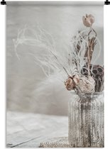 Tapisserie - Pot - Fleurs séchées - Pastel - 60x90 cm - Tapisserie