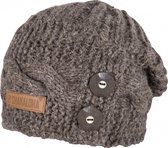 Shakaloha Gebreide Wollen Muts Heren & Dames Beanie Hat van schapenwol met polyester fleece voering - Betsy Beanie LBrown Unisex - One Size Wintermuts