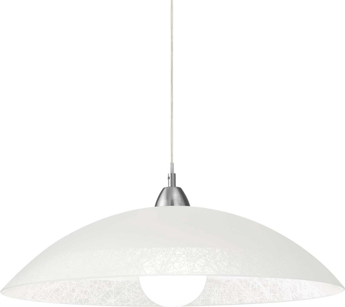 Ideal Your Lux - Hanglamp Modern - Glas - E27 - Voor Binnen - Lamp - Lampen - Woonkamer - Eetkamer - Slaapkamer - Grijs
